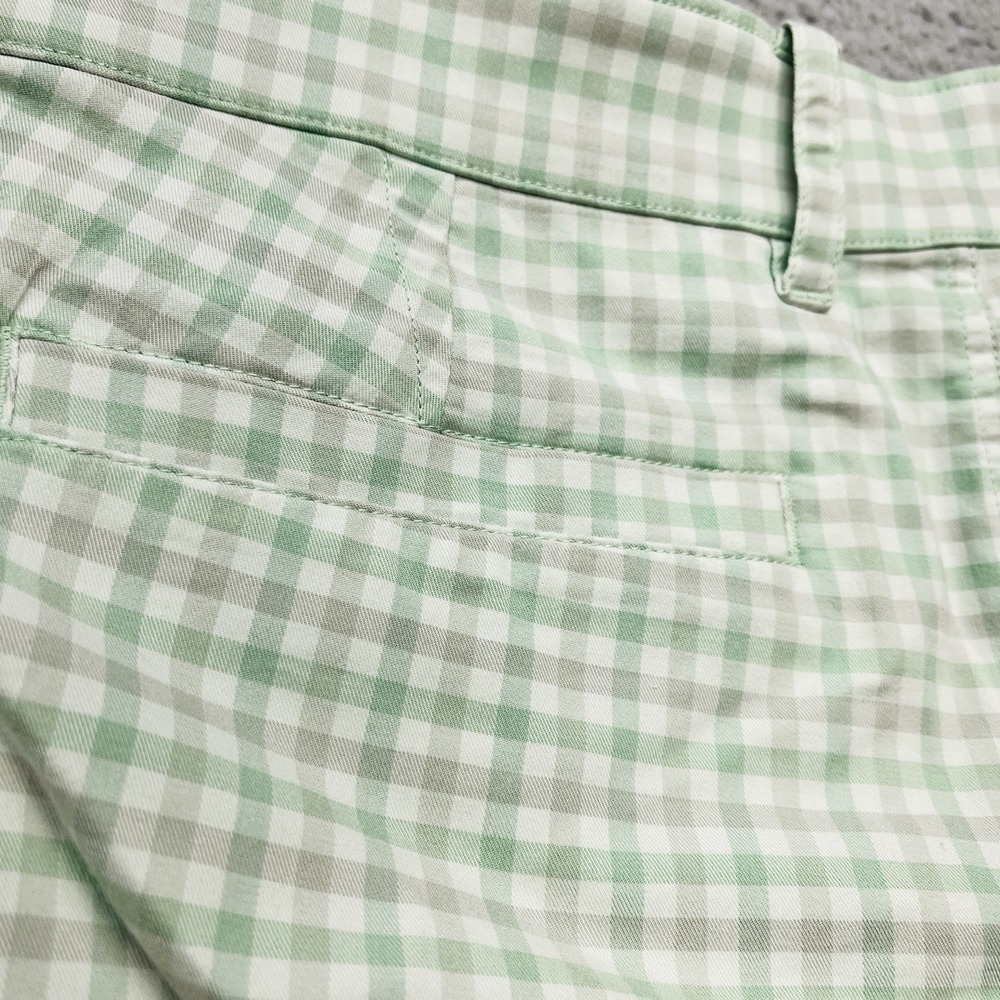 Nike Dri-Fit UV Plaid Chino Golf Shorts Mens 36 Green Performance‎ Stretch - Picture 9 of 11